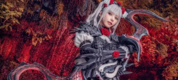 Monster Hunter Wilds: El Lala Barina Alpha Set en un bello y detallado cosplay