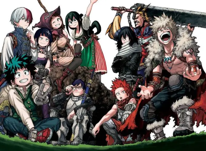 Boku no Hero Academy: Horikoshi revela la historia del arte RPG y fantasía de la serie