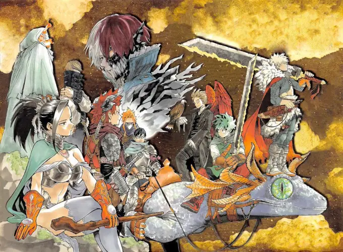 Boku no Hero Academy: Horikoshi revela la historia del arte RPG y fantasía de la serie