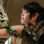 NIKKE X Stellar Blade: Eve lista para la batalla en un cosplay con todo y Drone 2.0
