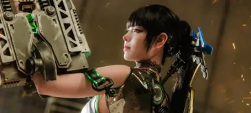 NIKKE X Stellar Blade: Eve lista para la batalla en un cosplay con todo y Drone 2.0