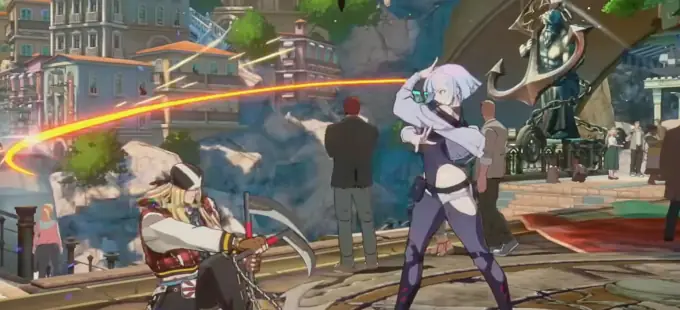 Lucy de Cyberpunk: Edgerunners muestra sus movimientos en Guilty Gear Strive
