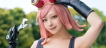 Boku no Hero Academia: Mei Hatsume en un cosplay listo para el trabajo