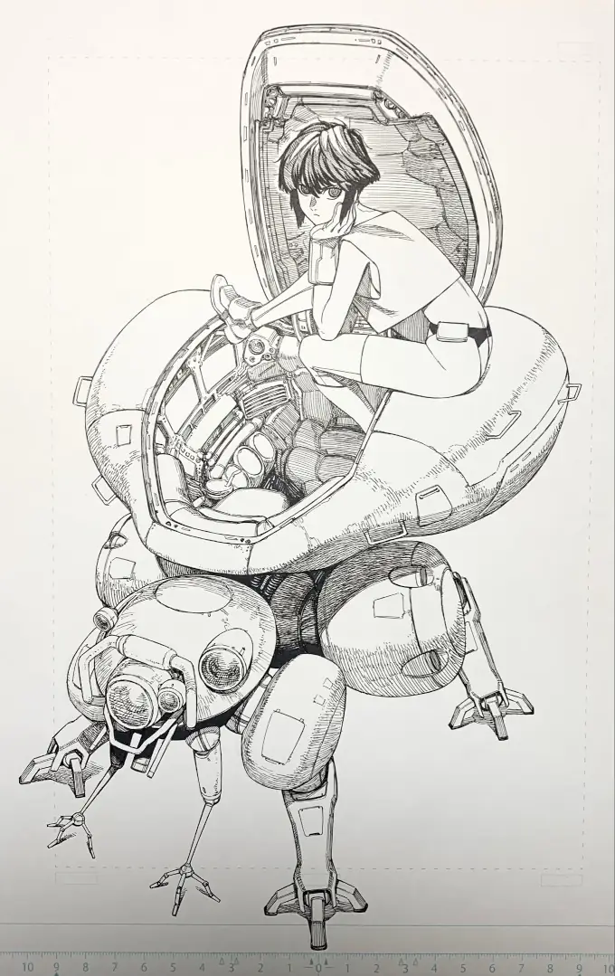 Ghost in the Shell: Creador de Dandadan dibuja Motoko y Fuchikoma por su nuevo anime