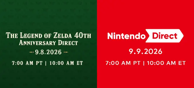 The Legend of Zelda 40th Anniversary y Nintendo Direct de septiembre 2026 anunciados